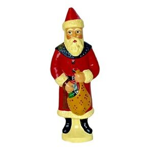 1996  No. 1 9 1/2 Inch D. Poqatchnik Father‎ Christmas n Sack For Holcraft Co.